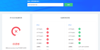 检测你的网站是否支持ipv6