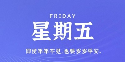1月20日，星期五，在这里每天60秒读懂世界！