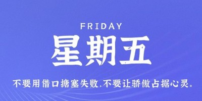 4月7日，星期五，在这里每天60秒读懂世界！