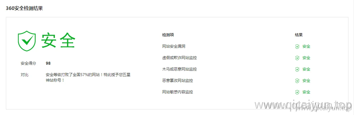 使用站长工具检测网站安全